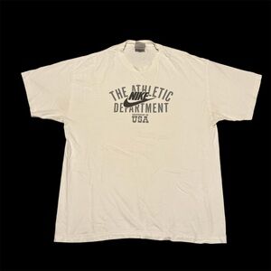 Y2K Nike Athletics Dept. White Tee Shirt